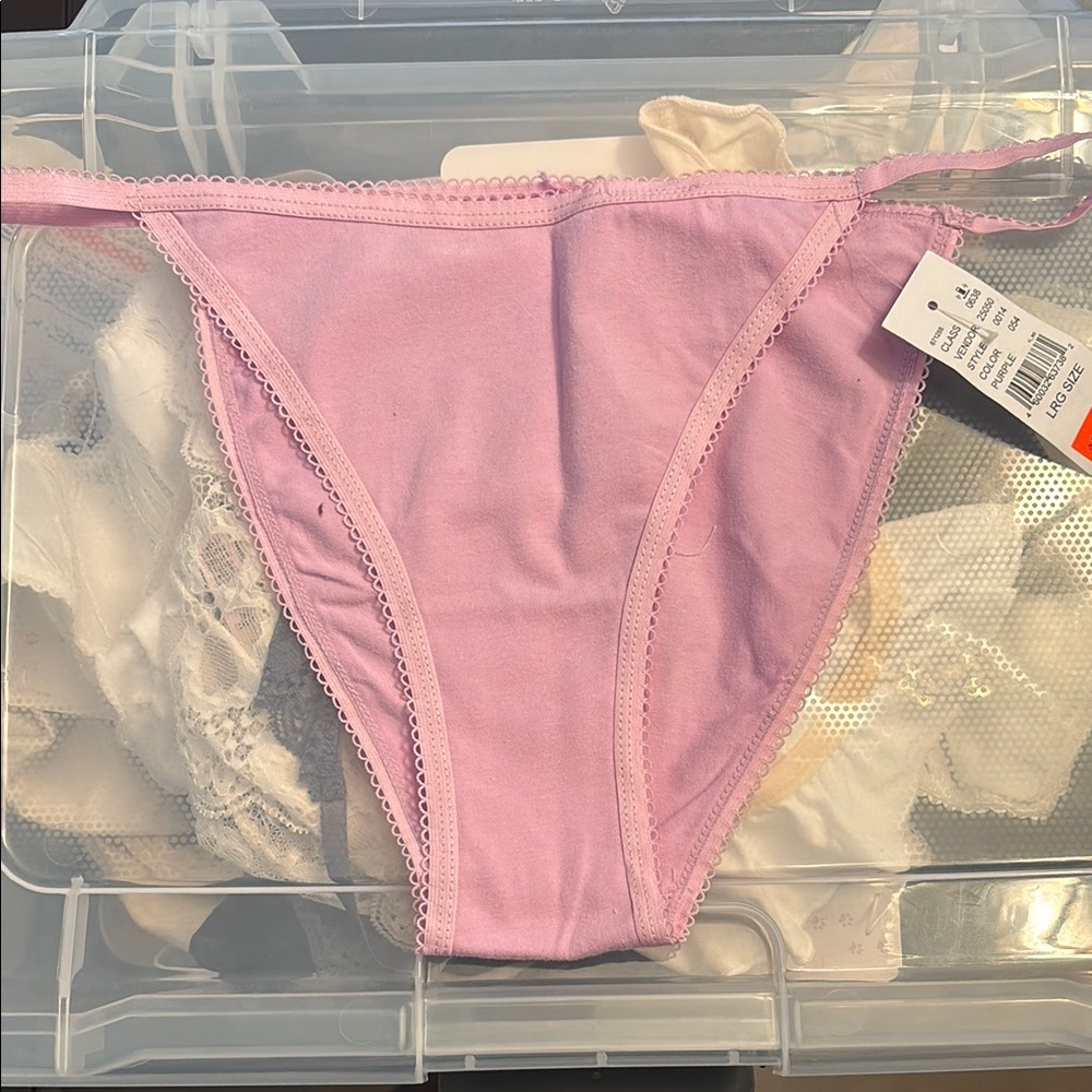 PacSun Lavender Lace-Trim Panties